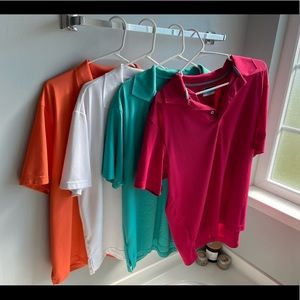 Lot of 4 PGA Tour polos size large